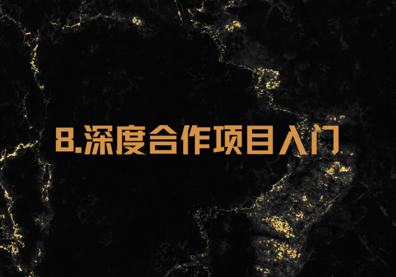 【重要】08.深度合作项目入门-冠昇产业